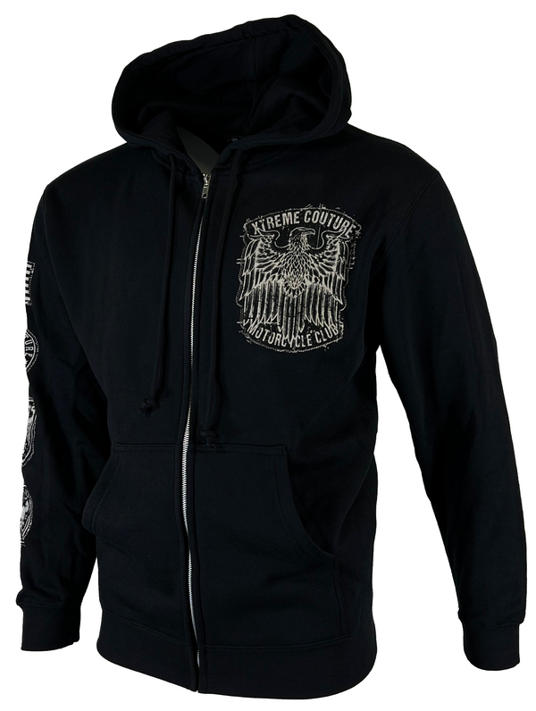 Xtreme Couture by Affliction Men's ZIP Hoodie CLUB CHAPTER Black