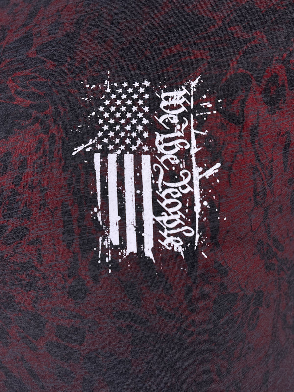 Howitzer Style Men's T-Shirt PEOPLE FLAG SPARY Military Grunt MFG