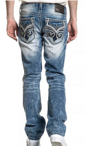 AFFLICTION ACE FLEUER PHANTOM Men's Denim Jeans Blue