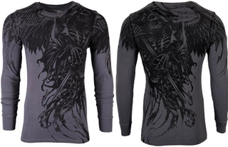 Xtreme Couture by Affliction Men's Thermal Shirt WLEDING DEATH