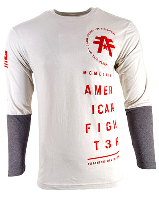 American Fighter Mens Long Sleeve Shirt DOUBLE STACKED
