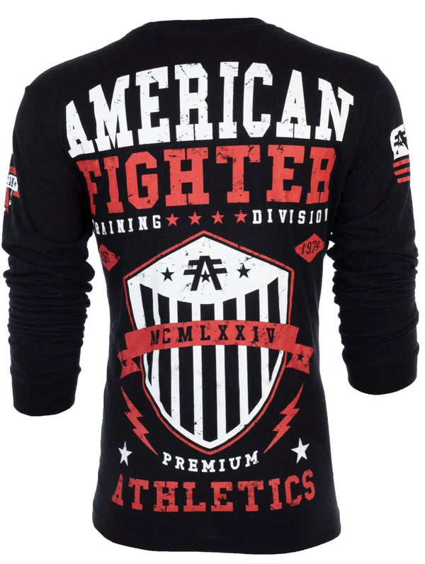 American Fighter Men's Long Sleeve Shirt Dalton Black