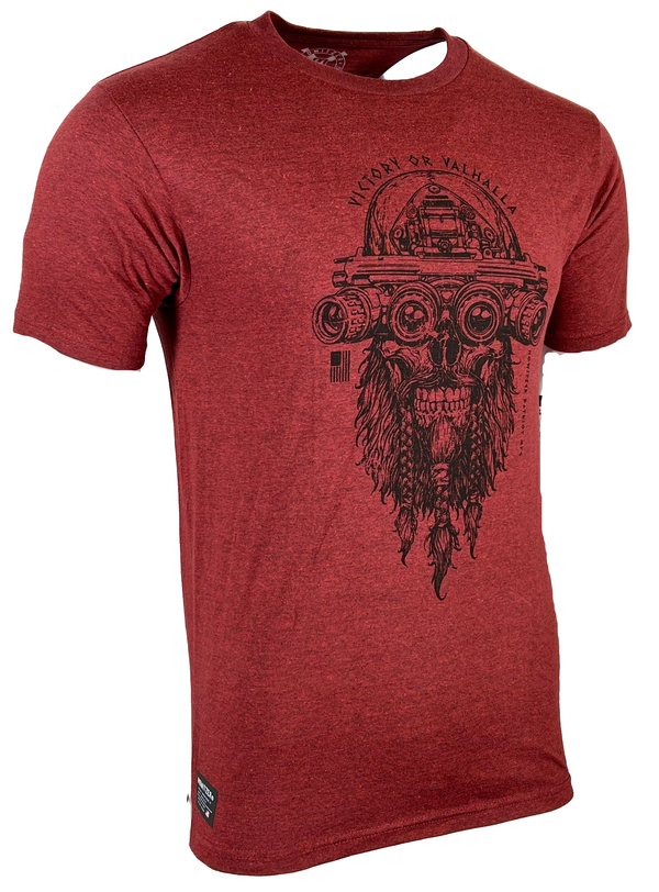 Howitzer Style Men's T-Shirt VICTORY OR VALHALLA Military Grunt MFG