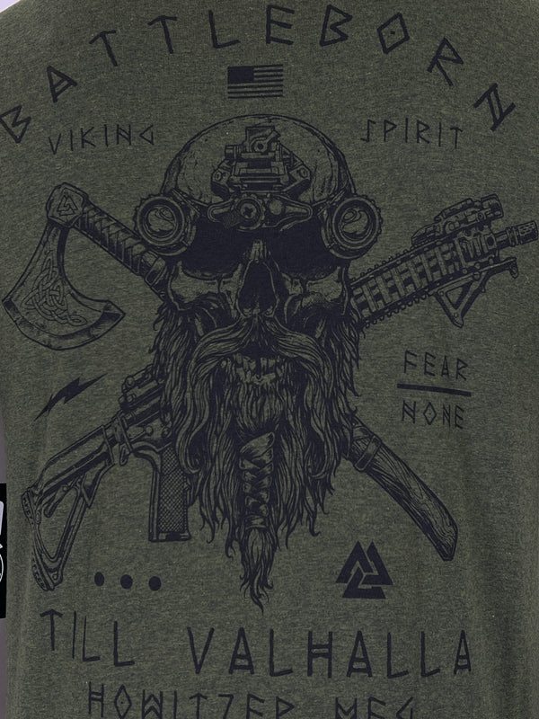 Howitzer Style Men's T-Shirt BATTLEBORN Military Grunt MFG