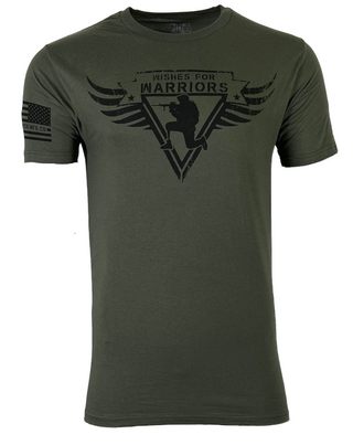 Howitzer Style Men's T-shirt NEVER OUT OF THE FIGHT Military Grunt