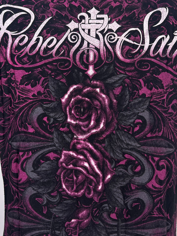 Rebel Saint by Affliction Women's T-shirt Silent Scream