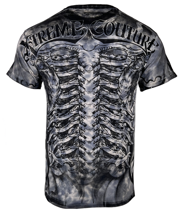 Xtreme Couture By Affliction Men's T-Shirt BIOMECHANICAL Grey