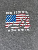 Howitzer Style Men's T-Shirt FREEDOM HUNT Military Grunt MFG