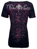 Rebel Saint by Affliction Women's T-shirt Silent Scream