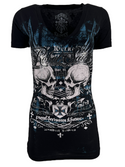 Rebel Saint by Affliction Women's T-shirt Mockingbird