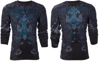 Xtreme Couture By Affliction Men's Thermal Shirt Sandstone