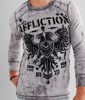 AFFLICTION Men's Long Sleeve Reversible Thermal Shirt CORE DIVISION