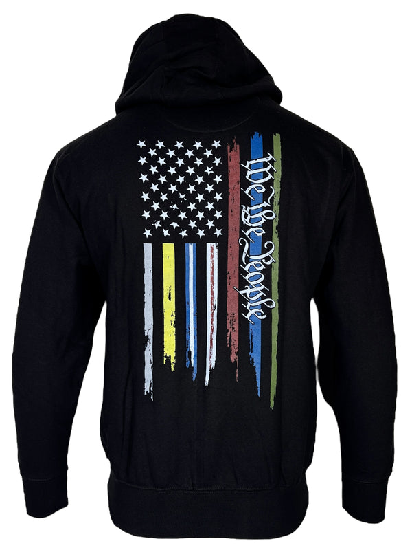 Howitzer Style Men's Hoodie We Honor Pullover Heavyweight Military Grunt MFG *