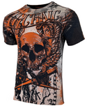 Archaic By Affliction Men's T-Shirt CADAVEROUS Black