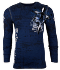 Archaic Affliction Men's Thermal shirt LOYALTY (NAVY)