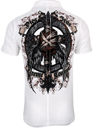 Xtreme Couture Men's Polo Shirt Bandaged White