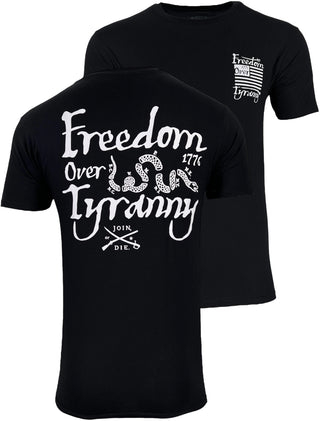 Howitzer Style Men's T-Shirt Over Tyranny Military Grunt MFG