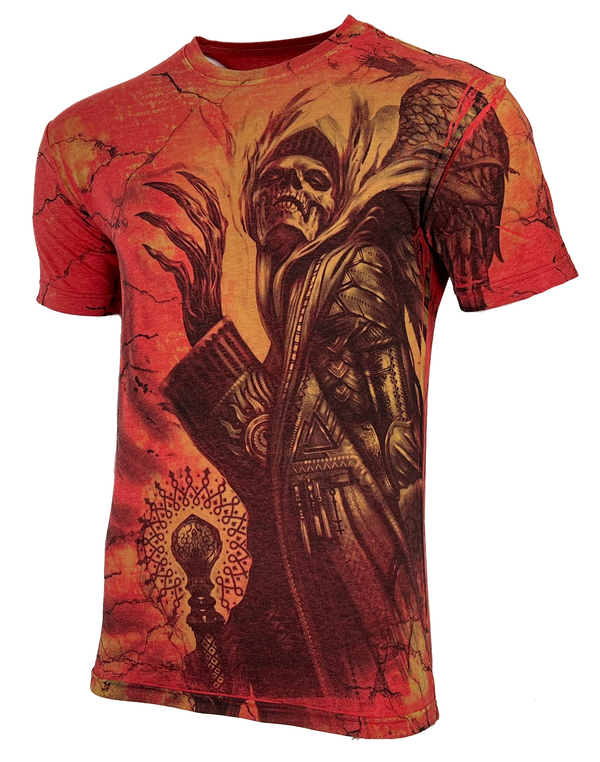 Rebel Saint By Affliction Men's T-shirt TRANSYLVANIA Biker Skull Tattoo S-5XL