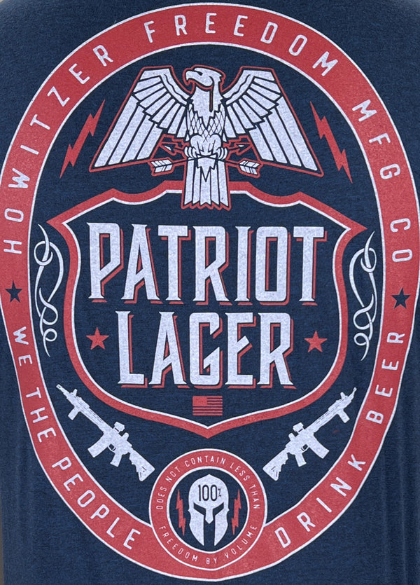 Howitzer Style Men's T-Shirt PATRIOT LAGER Military Grunt MFG