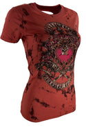 Affliction Women's T-Shirt Smoking Guns    ^