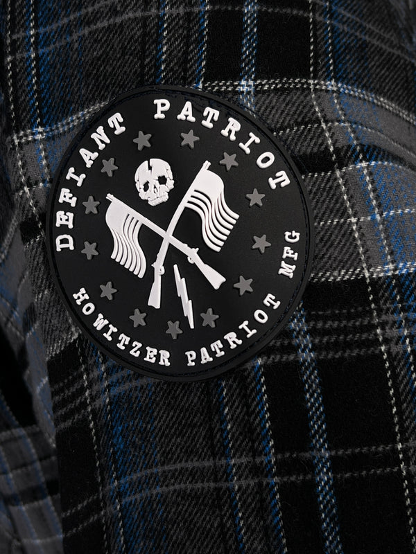 Howitzer Style Men's Button Down Hoodie Flannel Sniper Military Grunt MFG