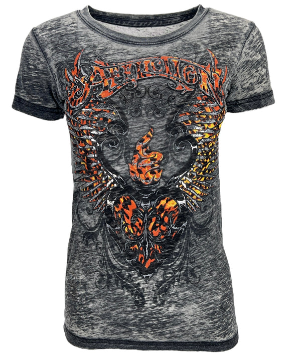 Affliction Women's T-Shirt Lita Creek  ^