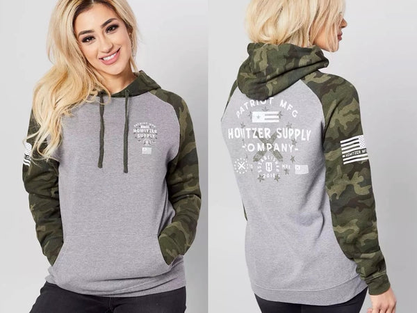 HOWITZER Style Women's Hoodie Sweatshirt ARMS Military Grunt