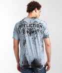 Affliction Men's T-shirt GRIM INTENT Skull Wings