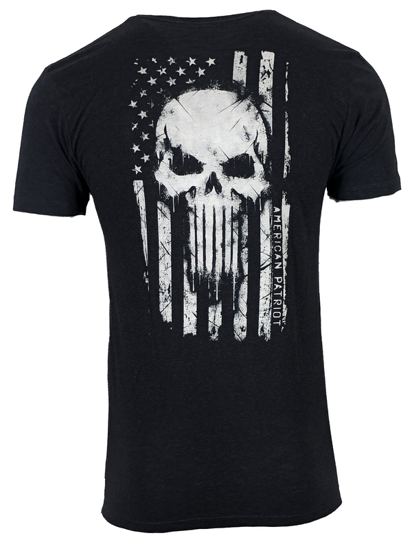 HOWITZER Style Men's T-Shirt SKULL FLAG Military Grunt