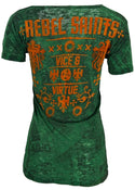 Rebel Saint by Affliction Women's T-shirt Socket