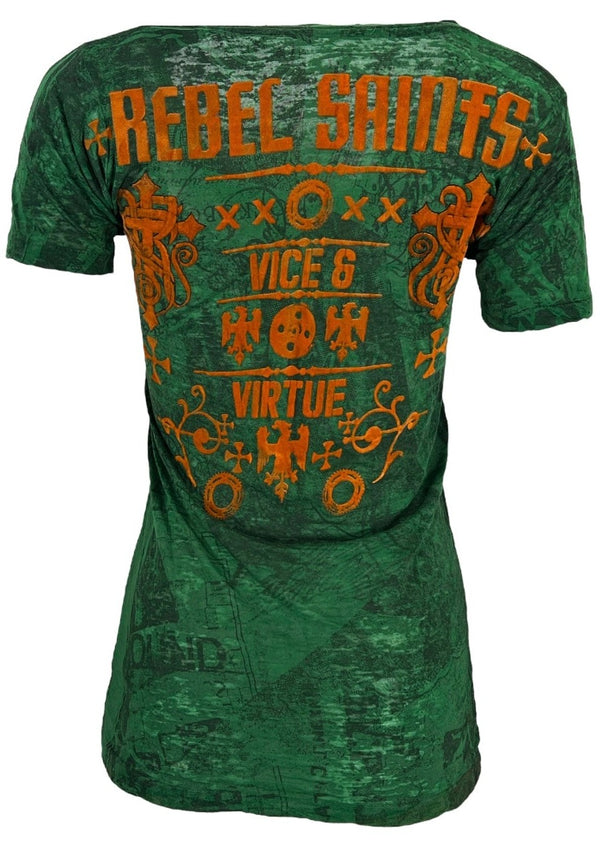 Rebel Saint by Affliction Women's T-shirt Socket