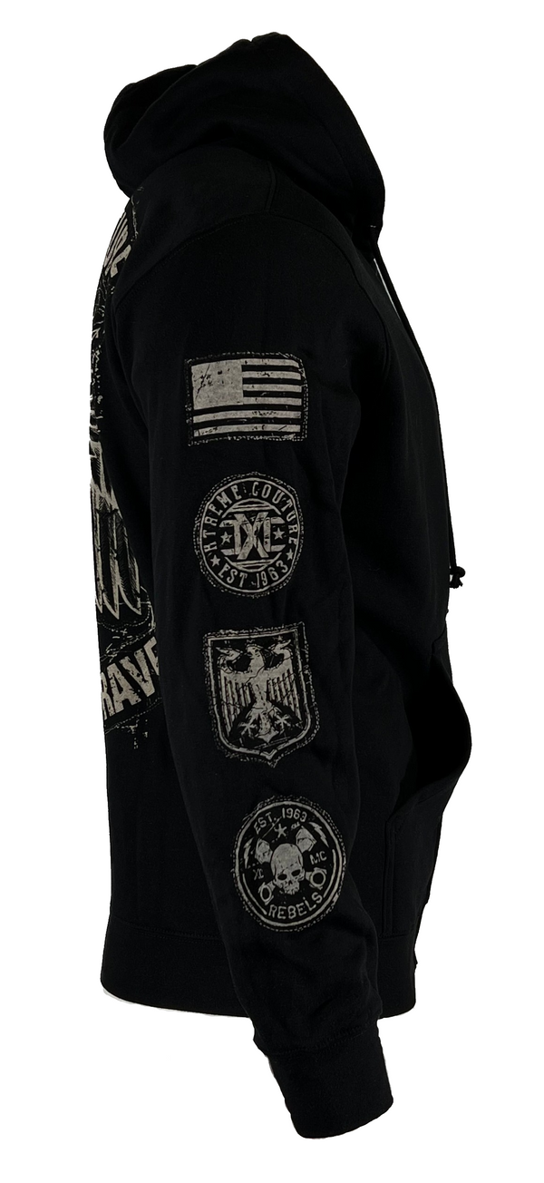 Xtreme Couture by Affliction Men's ZIP Hoodie CLUB CHAPTER Black