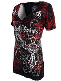 Rebel Saint by Affliction Women's T-shirt Story Teller
