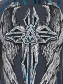 Archaic by Affliction Men's Thermal Shirt FERAL Gray