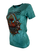 Affliction Women's T-Shirt Queenie Rae ^