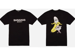 Bananas Monkey Men's T-shirt Ac family Premium Quality Black