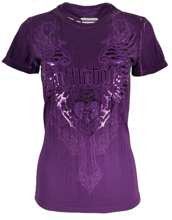 Affliction Women's T-Shirt Roseanna ^