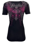 Rebel Saint by Affliction Women's T-shirt Scattered