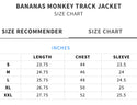Bananas Monkey Men's Track Jacket Ac family Heavyweight Black