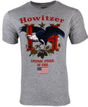 Howitzer Style Men's T-Shirt Drink Free Military Grunt MFG *