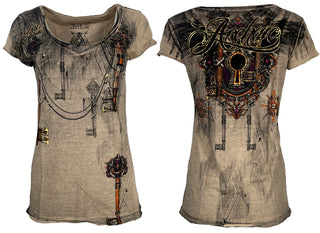 Archaic by Affliction Women's T-shirt Tainted Lover