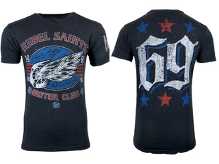 REBEL SAINTS by AFFLICTION SPEED RAIL Men's T-shirt