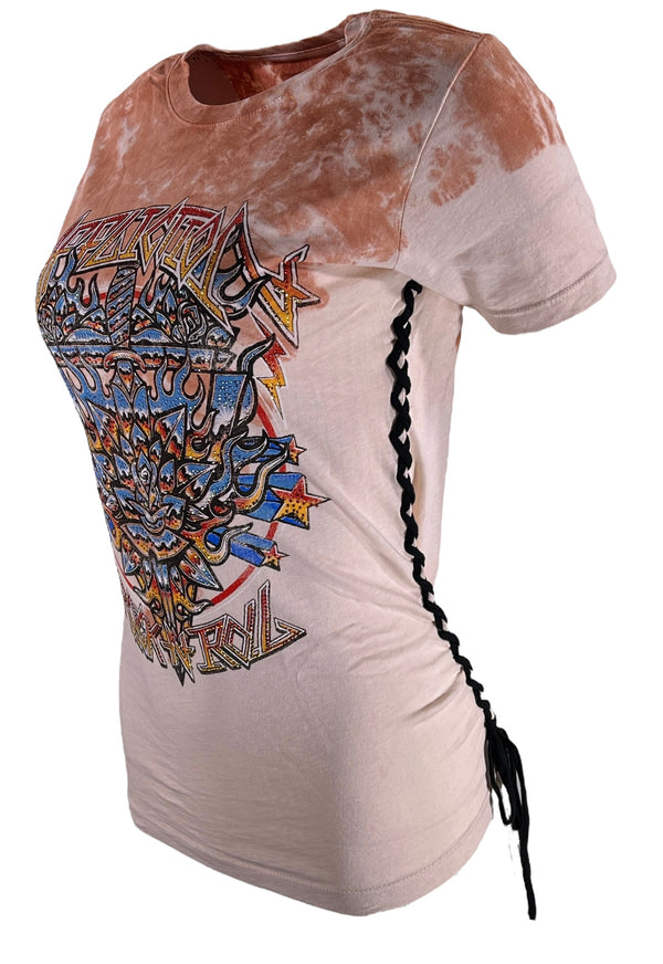 Affliction Women's T-Shirt Firerthorn Rock^