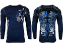 Archaic Affliction Men's Thermal shirt LOYALTY (NAVY)