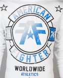 American Fighter Men's Long Sleeve Shirt SILVER LAKE White S-3XL */