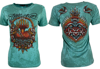 Affliction Women's T-Shirt Queenie Rae ^