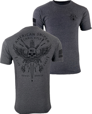 Howitzer Style Men's T-Shirt CHRIS KYLE CIRCLE SHIELD Military Grunt MFG