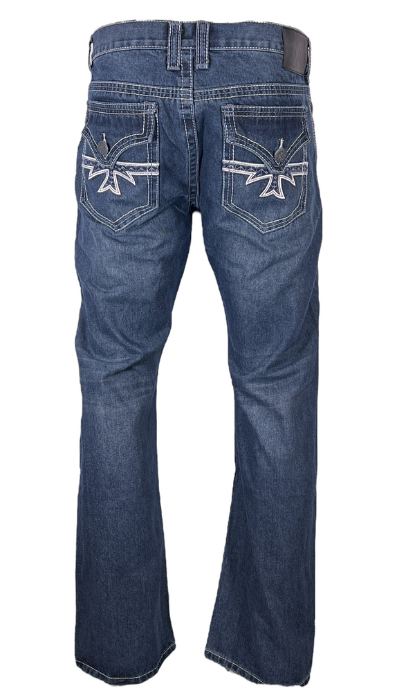 Xtreme Couture by Affliction Men's Denim Jeans Cross Dark Blue