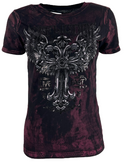 Affliction Women's T-Shirt Verona Gold ^