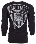 ARCHAIC Mens Long Sleeve UPRISING NOW Crewneck THERMAL T-Shirt